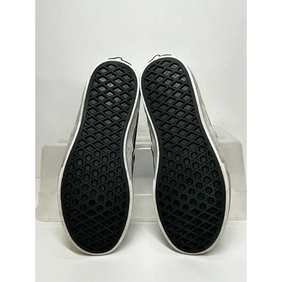 Vans Off The Wall Kids Youth Size 3 Checkerboard Slip On Black Sneakers Shoes - Picture 4 of 6